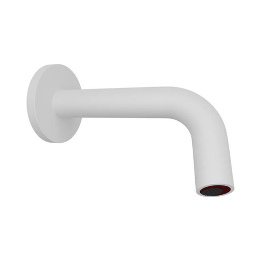 Jaquar Wall Mounted Sensor Basin Mixer Blush SNR 51443PK - White Matt - DC Operated