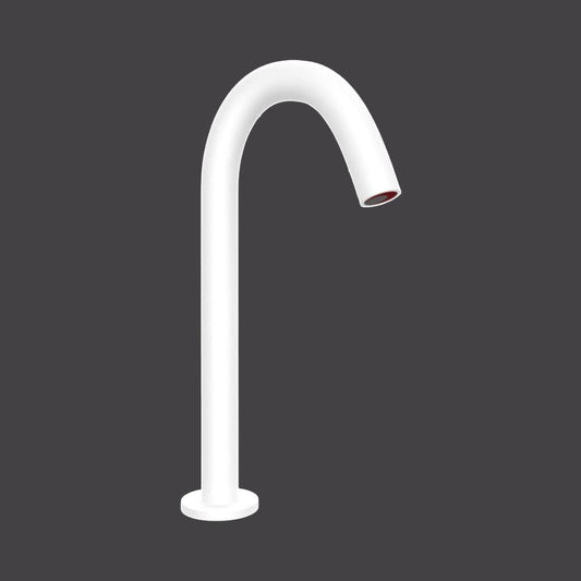 Jaquar Table Mounted Tall Boy Sensor Basin Mixer Blush SNR 51449PK - White Matt - DC Operated