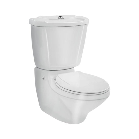 Hindware Extended Wall Mounted White 2 Piece WC Studio 20058 WHITE with P-Trap