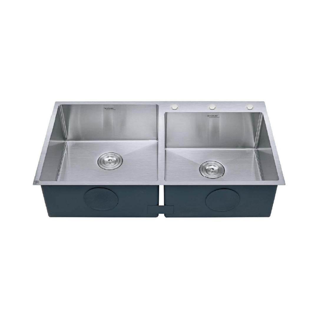 Hindware Stainless Steel Sink Handmade Series DOUBLE BOWL SUPERIO NEO ...