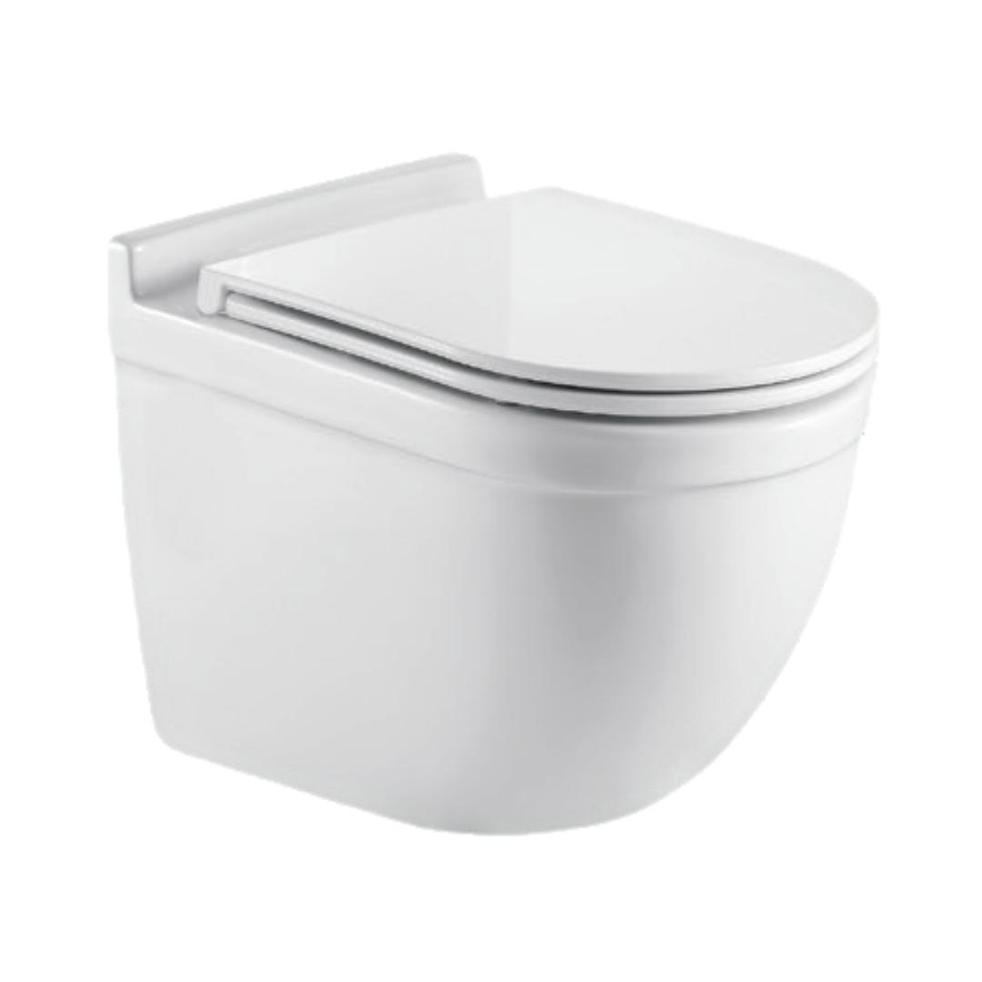 Parryware Wall Mounted White Closet WC Superio Rimless SUPERIO RIMLESS C890X with P-Trap