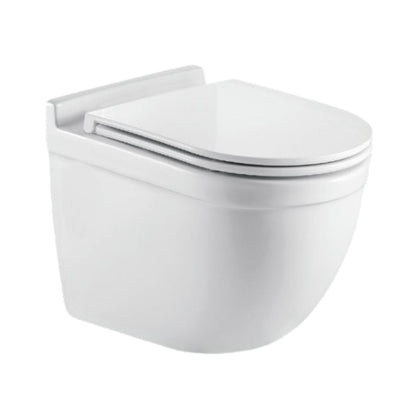 Parryware Wall Mounted White Closet WC Superio Rimless SUPERIO RIMLESS C890X with P-Trap