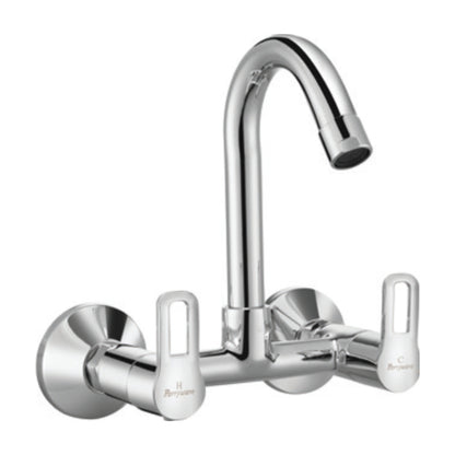 Parryware Wall Mounted Regular Kitchen Sink Mixer Pluto T0745A1 with Swinging Spout in Chrome Finish