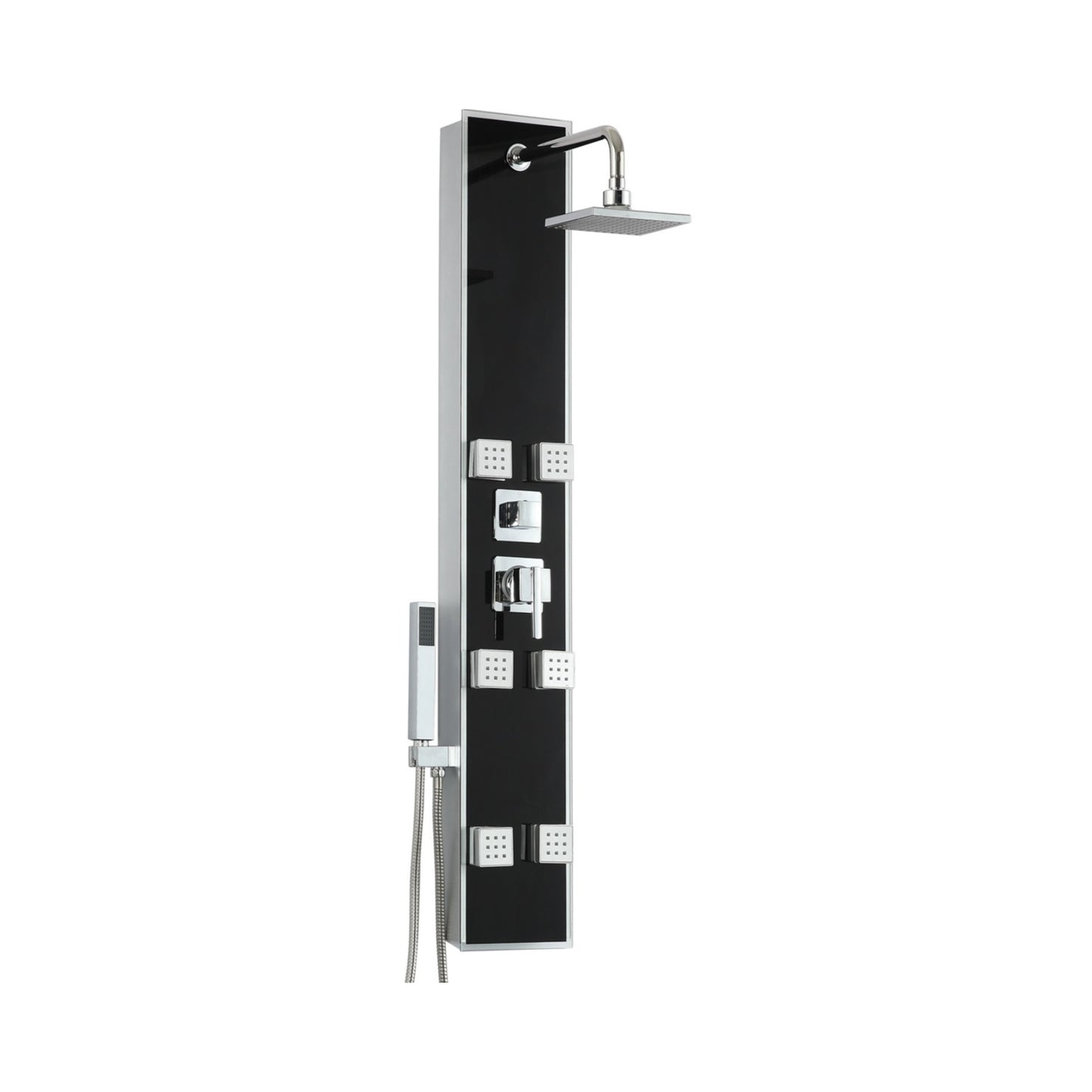 Colston 3 Way Shower Panel Tesla - Black