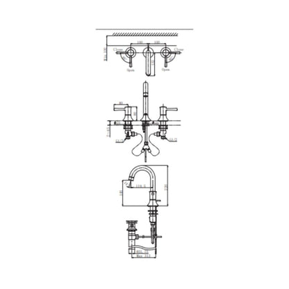 Toto Table Mounted Regular Basin Mixer LN TLS02201B - Chrome