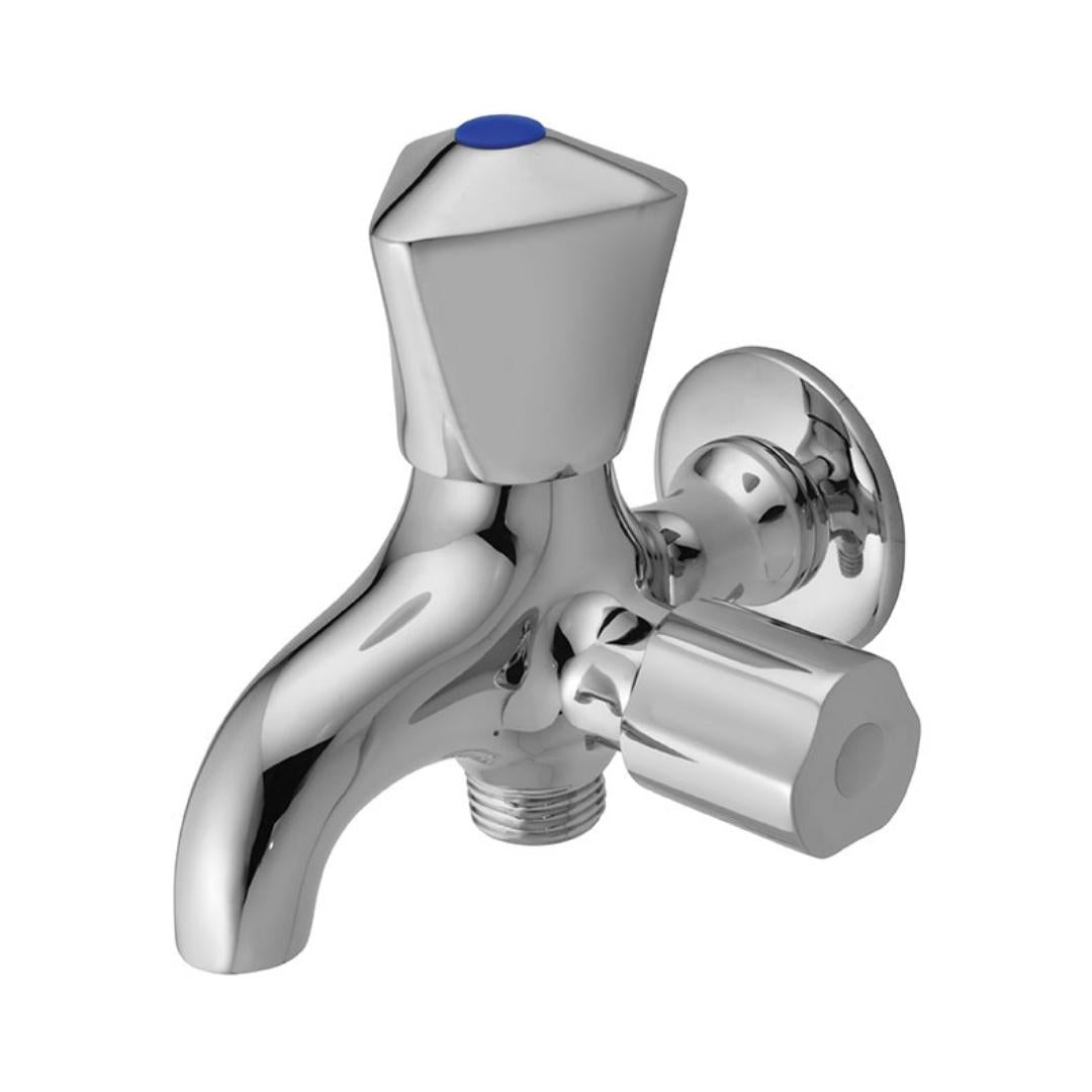 Essco WC Area 2 Way Bib Tap Tropical TQT-CHR-512AN - Chrome