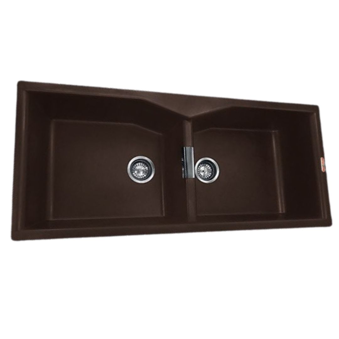 Sincore Quartz Sink TRITON ( 45 x 19.5 inches )  -  Mettalic Brown