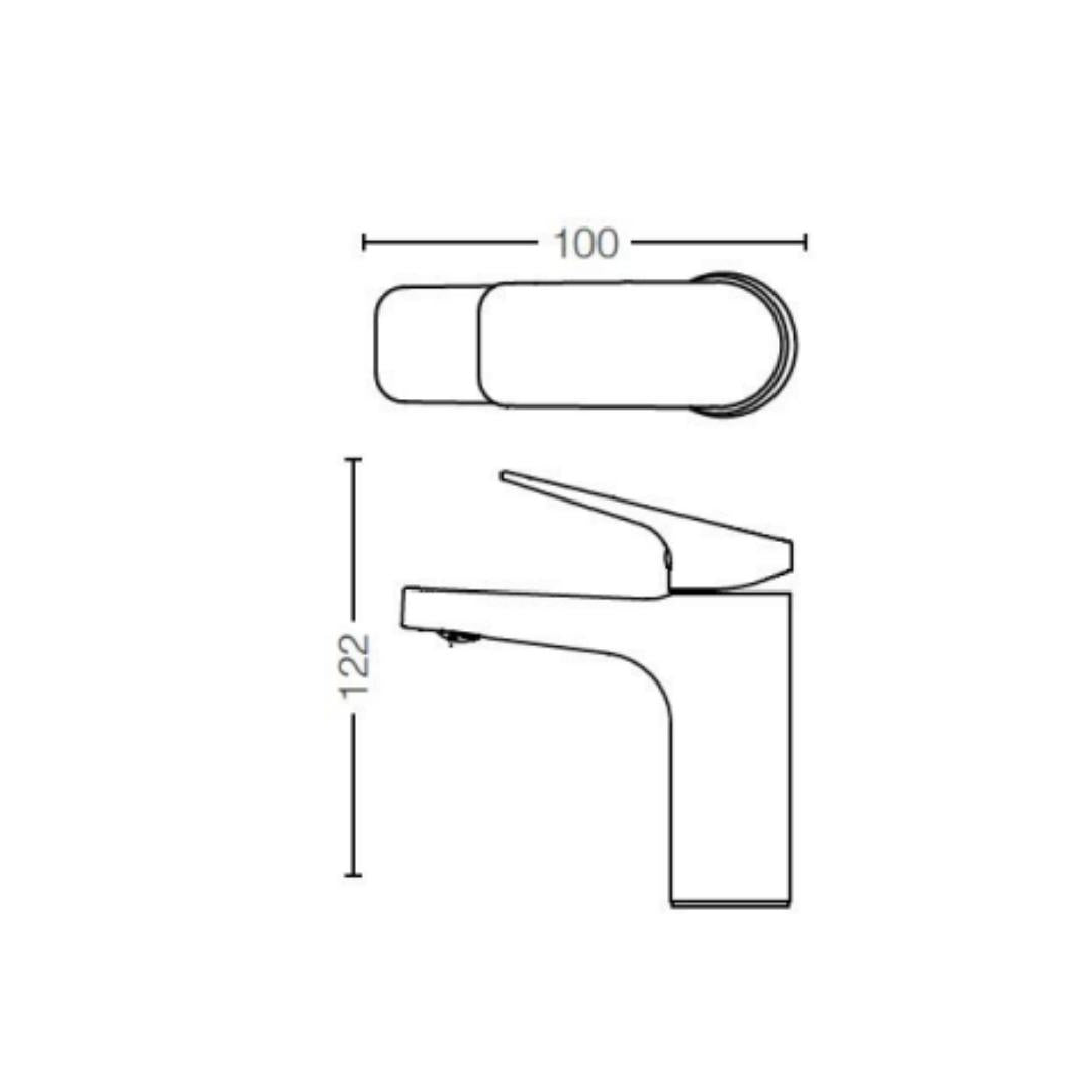Toto Table Mounted Regular Basin Tap REI-S TTLR102 - Chrome