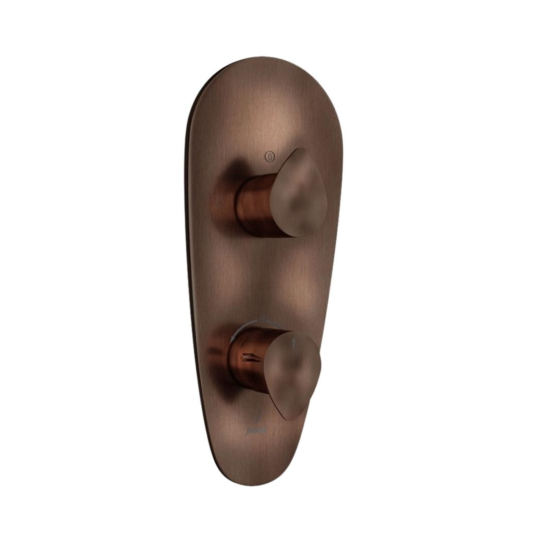 Jaquar 2 Way Thermostatic Diverter Vignette Prime VGP-ACR-81681 Normal Flow - Antique Copper Finish