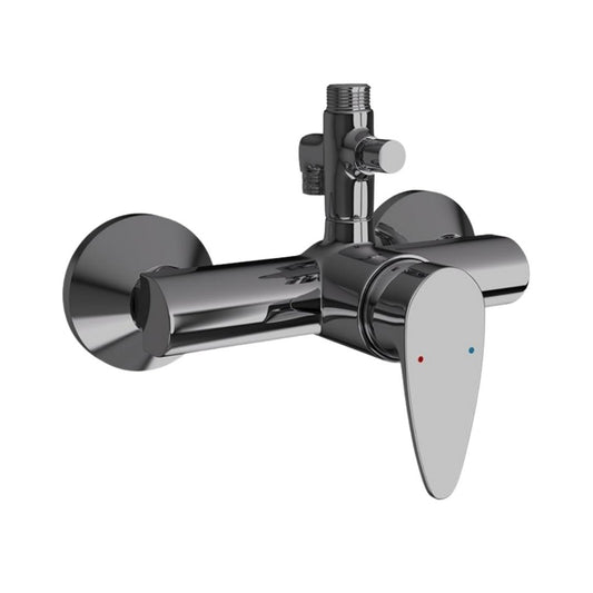 Jaquar 2 Way Wall Mixer Vignette Prime VGP-BCH-81145 Normal Flow - Black Chrome Finish