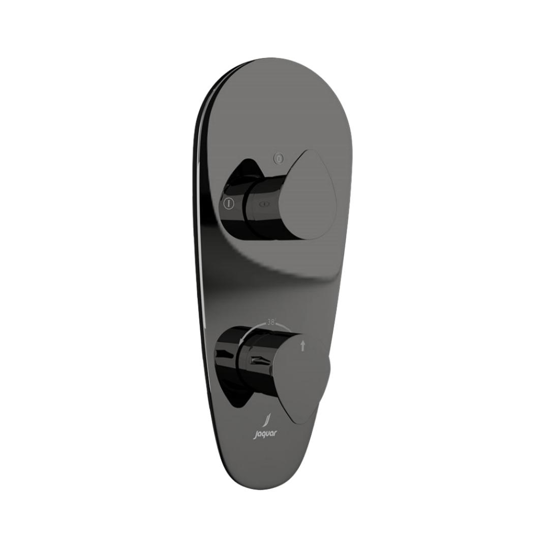 Jaquar 2 Way Thermostatic Diverter Vignette Prime VGP-BCH-81681 Normal Flow - Black Chrome Finish