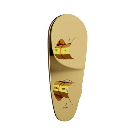 Jaquar 2 Way Thermostatic Diverter Vignette Prime VGP-GLD-81681 Normal Flow - Full Gold Finish