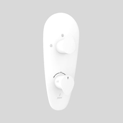 Jaquar 2 Way Thermostatic Diverter Vignette Prime VGP-WHM-81681 Normal Flow - White Matt Finish