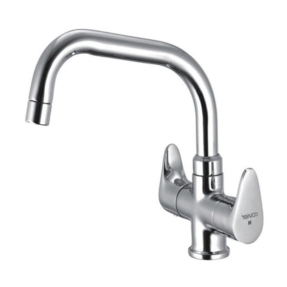 Cavier Table Mounted Regular Kitchen Sink Mixer Volta VL-10-153 with Swinging Spout in Chrome Finish