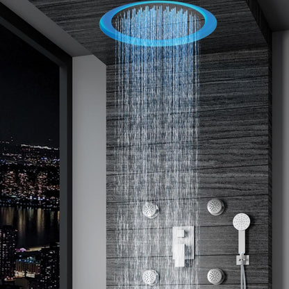 Colston Single Flow Overhead Shower WALES DX 3D - Chrome