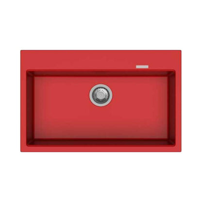 Carysil Quartz Sink Waltz WALTZ 780 ( 31 x 20 inches )  -  Red