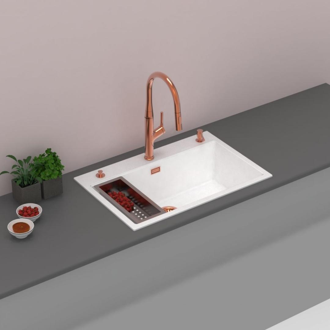 Carysil Quartz Sink Workstation Sink WORKSTATION SINK SEMI LOADED WALTZ 780 ( 31 x 20 inches )  -  Snova