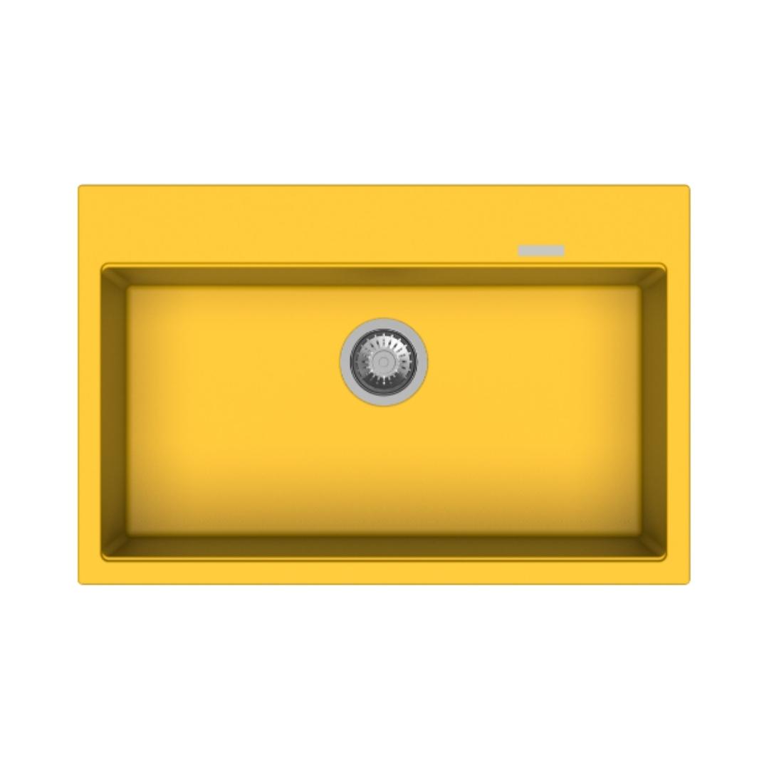 Carysil Quartz Sink Waltz WALTZ 780 ( 31 x 20 inches )  -  Yellow