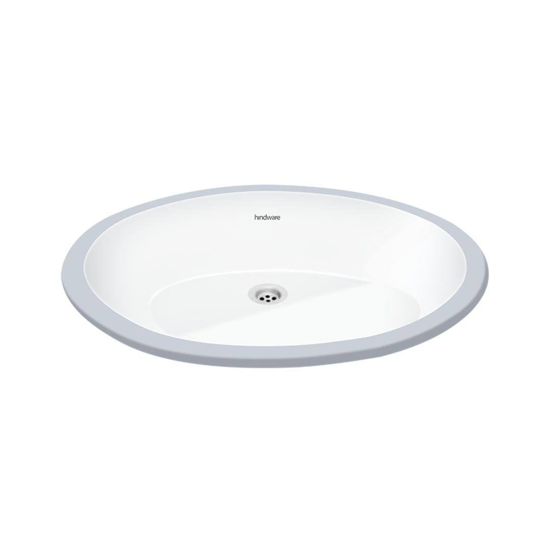 Parryware - Under Counter Oval White Wash Basin - Niagara - C0494 by ...