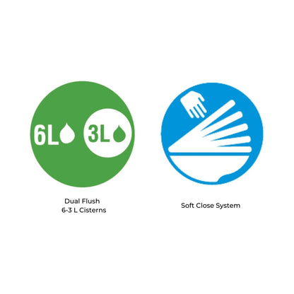 Parryware Floor Mounted White 1 Piece WC Zest ZEST C8810 with S-Trap