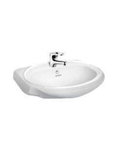 Hindware Wall Mounted Oval Shaped White Basin Area CONSTELLATION 10032