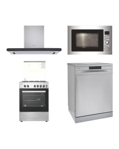 Elica Chimney + Cooking Range + Microwave + Dishwasher Combo ELCCRMD-01
