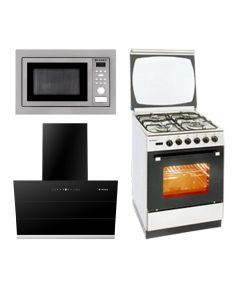 Faber Chimney + Cooking Range + Microwave Combo FACCRM-01