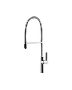 Hafele Table Mounted Semi-Professional Kitchen Faucet FLAMBE-ROUND with Extractable Hand Shower Spout