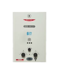 Racold Gas Wall Mounting Vertical Gas Water Heater ODS ECO PLUS LPG in White finish
