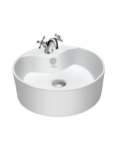 Hindware Table Top Circle Shaped White Basin Area SOLITAIRE 91064