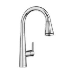 American Standard Table Mounted Pull-Down Kitchen Sink Mixer Edge Water FFAS5634-5015L0BF0 with Extractable Hand Shower Spout in Chrome Finish