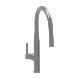 Carysil Table Mounted Pull-Out Kitchen Sink Mixer ALA 1512 with Extractable Hand Shower Spout in Chrome Finish