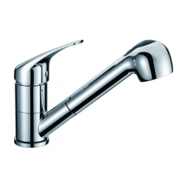 Carysil Table Mounted Pull-Out Kitchen Sink Mixer ATOMIX with Extractable Hand Shower Spout in Chrome Finish