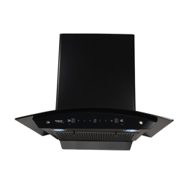 Hindware 90 cm Wall Mounted Chimney Auto Clean Hoods Series CHROMIA BLK AUTOCLEAN 90