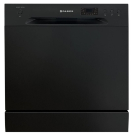 Faber Free Standing Dishwasher FFSD 6PR 8S ACE BLACK with 8 Place Settings