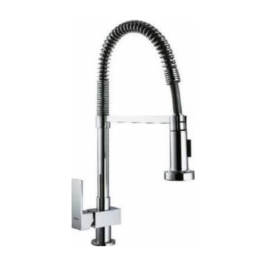 Carysil Table Mounted Pull-Out Kitchen Sink Mixer MAXIMUS with Extractable Hand Shower Spout in Chrome Finish