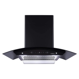 Elica 90 cm Wall Mounted Chimney Filterless Series WDFL 906 HAC MS NERO