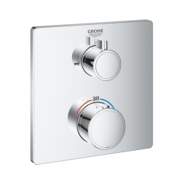 Grohe 2 Way Thermostatic Diverter Grohtherm 24080000 - Chrome Finish