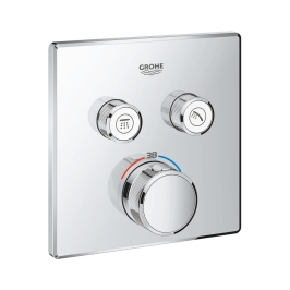 Grohe 2 Way Thermostatic Diverter Smartcontrol 29124000 - Chrome Finish