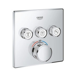 Grohe 3 Way Thermostatic Diverter Smartcontrol 29126000 - Chrome Finish