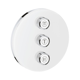 Grohe 3 Way Thermostatic Diverter Smartcontrol 29152LS0 - Moon White Finish
