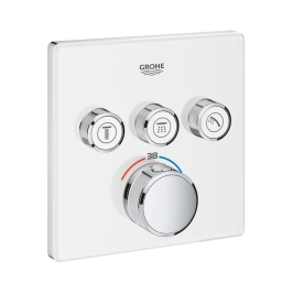 Grohe 3 Way Thermostatic Diverter Smartcontrol 29157LS0 - Moon White Finish