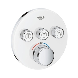 Grohe 3 Way Thermostatic Diverter Smartcontrol 29904LS0 - Moon White Finish