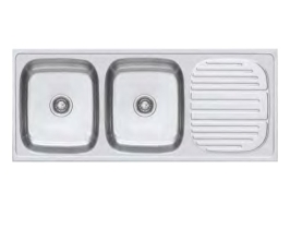 Franke Stainless Steel Sink Premium Series 621 X TRENDY ( 47 x 20 inches ) - Satin