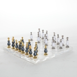 Lustrous Chess The Acrylic & Alloy Chessboard