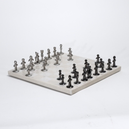 Slate Elegance Stone Serenity Chessboard