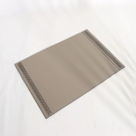 Productive Comfort Khaki Leather Desktop Mat