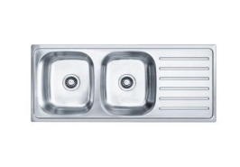 Franke Stainless Steel Sink Adrian Series 621 TRENDY ( 46 x 20 inches ) - Satin