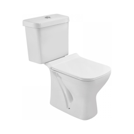 Essco Floor Mounted White 2 Piece WC Aspire AIS-WHT-101751S220NPPSMZ with S-Trap