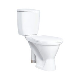 Hindware Floor Mounted White 2 Piece WC Alpha S-200 ALPHA S-200 20101 with S-Trap